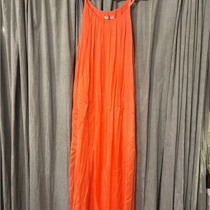 Vibrant Orange Maxi Dress